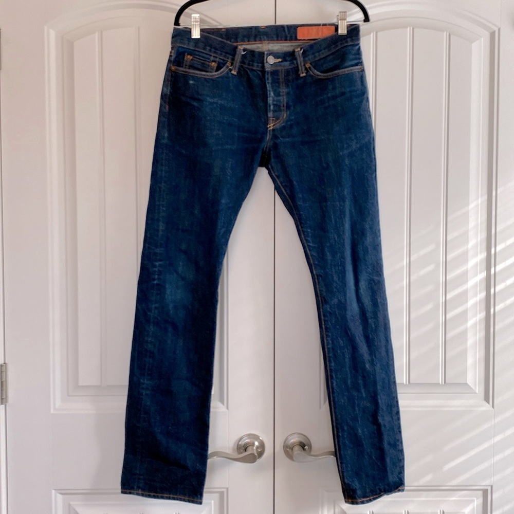 Jean Shop Selvedge Raw Denim Womens 10/30 Medium Slim Fit‎ Jeans USA Made